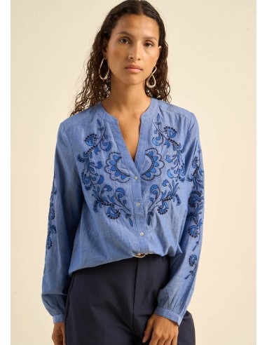 Blouse à broderie pas cher 